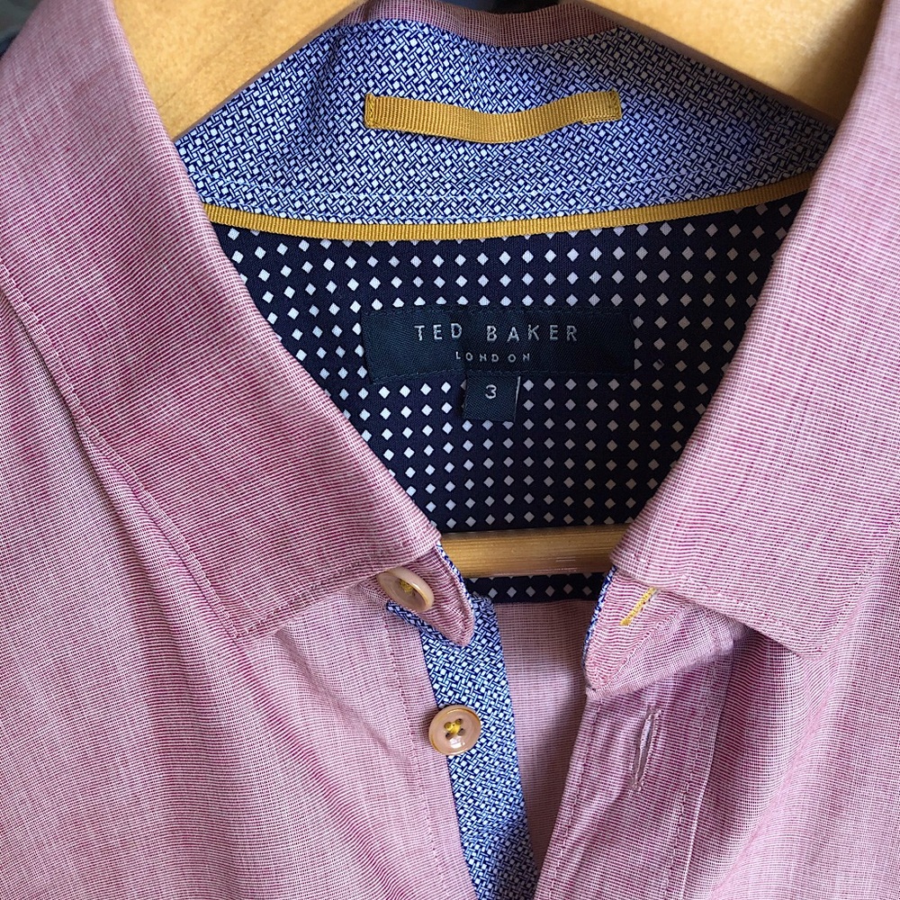 Ted Baker Pink Button-Down (Size 3)